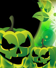 Evil  Green Jack O Lanterns [Converted]