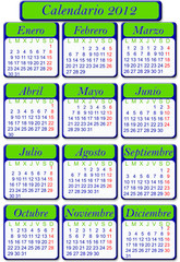 Wall Mural - Calendario 2012