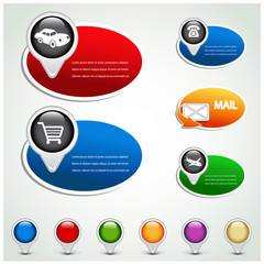 Poster - Vector icons for web
