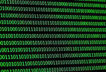 Fototapete - binary numbers moder communication computer