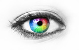Colorful eye