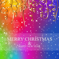 Wall Mural - MERRY CHRISTMAS AND HAPPY NEW YEAR