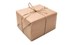 Brown Paper Parcel Tied With String