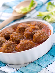 Wall Mural - minced meat ball