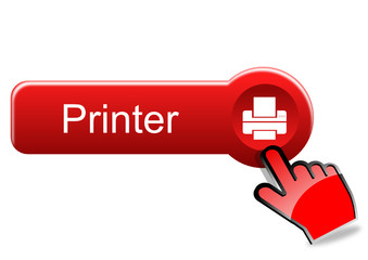 Poster - printe r button with red hand