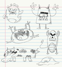 Monster Doodles Set 2