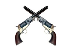 Two Old Metal Colt Revolver