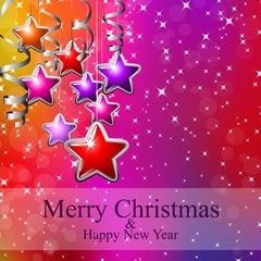 Wall Mural - MERRY CHRISTMAS AND HAPPY NEW YEAR