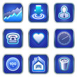 Services icons and mobile phone apps