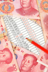 Wall Mural - Chinese currency