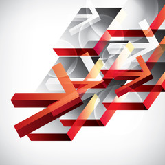 Wall Mural - arrow business background
