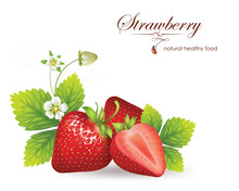 Strawberries. Vector Illustration Of A Realistic
