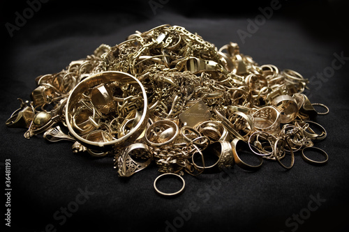 Stock Photo Pile Of Jewelry