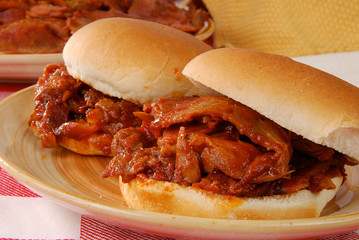 Poster - Barbecue beef sandwiches