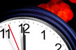 canvas print picture - Office clock about to show midnight - few seconds to New Year