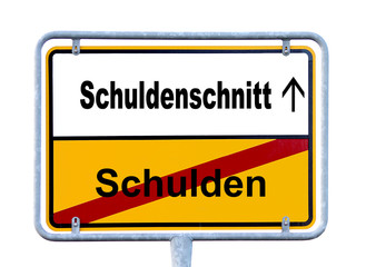 Nach Schulden der Schuldenschnitt