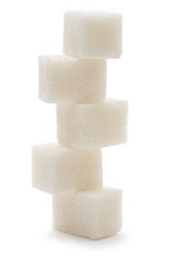 Poster - Sugar isolated on the white background