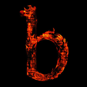 High resolution red hot burning flame or fire font isolated