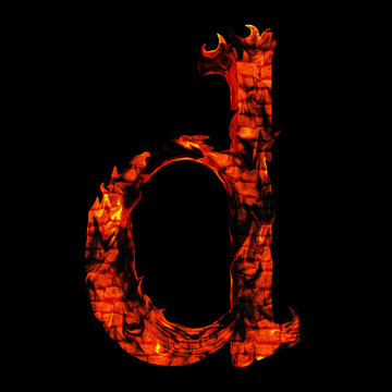 High resolution red hot burning flame or fire font isolated