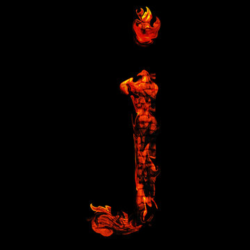 High resolution red hot burning flame or fire font isolated