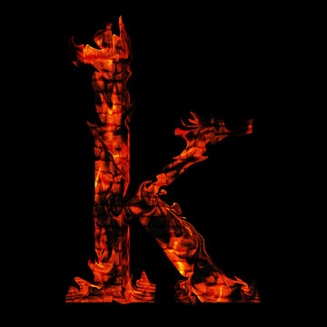 High resolution red hot burning flame or fire font isolated