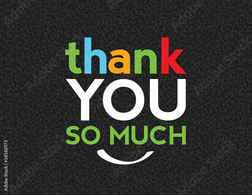 Fotografia Thank You So Much Message Note