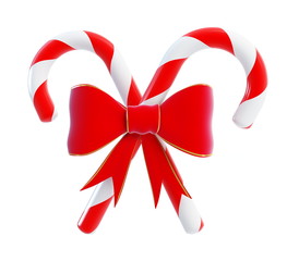 Wall Mural - Christmas Candy red bow