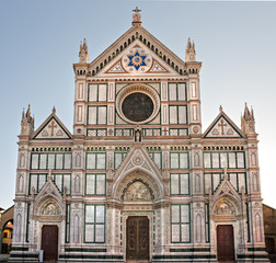 Wall Mural - Florence, view of Santa croce church. Tuscany.