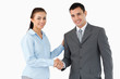 © WavebreakmediaMicro - Smiling business partners shaking hands