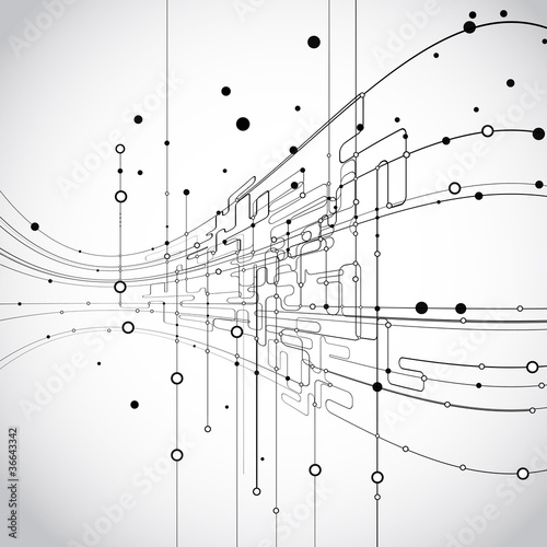 Naklejka - mata magnetyczna na lodówkę Abstract Background Vector