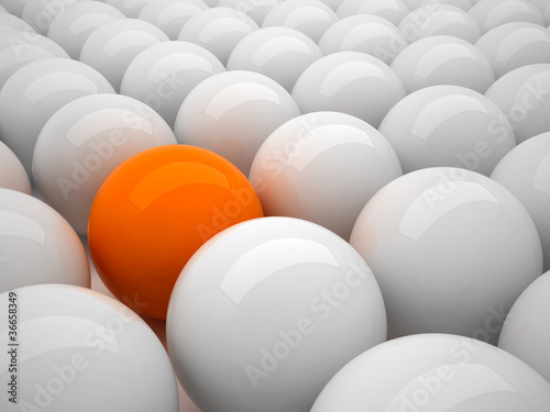 Individuality - orange ball