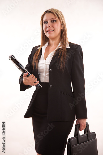Fotografie, Obraz Pretty attractive twenties hispanic business woman professional