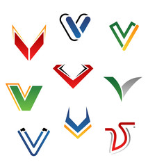 Poster - Alphabet letter V