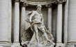 Neptune Statue at Trevi Fountain in Rome