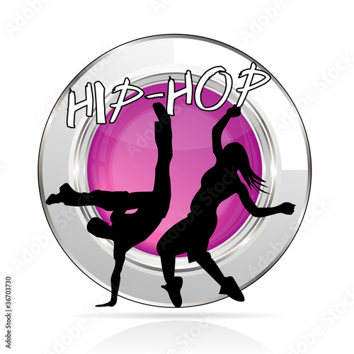 Fototapeta na wymiar bouton hip-hop