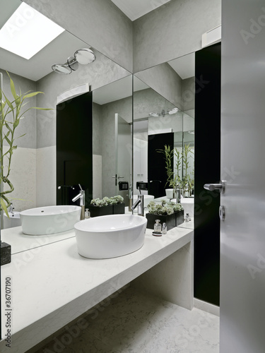 bagno moderno con piante grasse - Buy this stock photo and explore ... bagno moderno con piante grasse - Buy this stock photo and explore ...