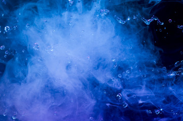 warer drops and smoke
