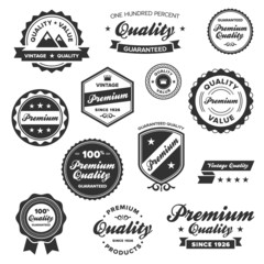 Wall Mural - vintage premium badges