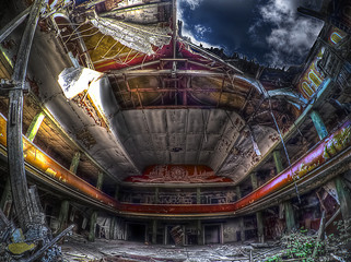 Wall Mural - abandoned theater