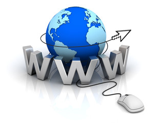 Poster - World wide web internet concept