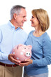 © grinny - Couple with piggy bank.