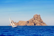 Ibiza sailboat in Es Vedra island