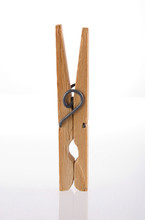 Clothes Peg Isolated With Clipping Path