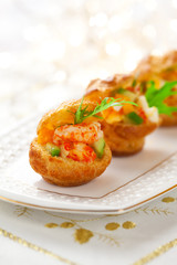 Sticker - Prawn salad in mini-brioche for holiday