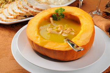 Canvas Print - Pumpkin soup