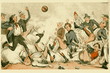 Football game in bygone days
