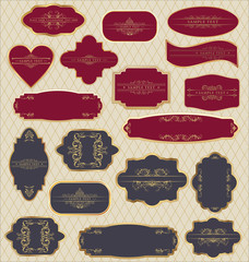 Vector set: vintage