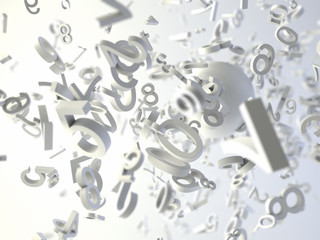 Fototapete - Numbers