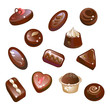 Chocolates, chocolate candy and truffles
