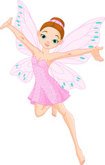 Sticker - Cute pink  fairy